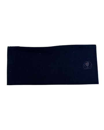 S747H Navy Solid Ribbed Cotton Headband